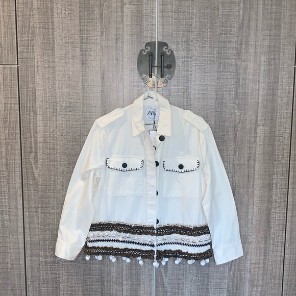 Zara Jackets & Blazers - Zara Tassel Seashells Jacket‎